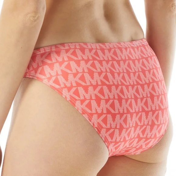 MICHAEL Michael Kors Logo Bikini Swim Bottom Sangria L - Picture 6 of 10